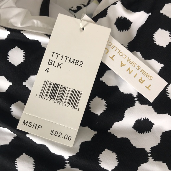 Trina Turk ONYX IKAT SCARF TANKINI Top - Picture 14 of 16